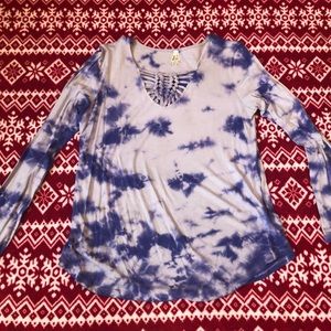 Purple tie-dye long sleeve. MUDD